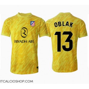 Atletico Madrid Jan Oblak #13 Portiere Terza Maglia 2024-25 Manica Corta